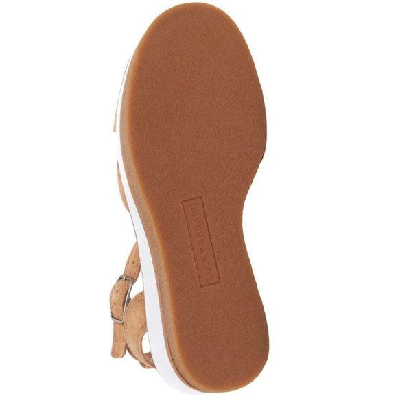 New Lucky Brand Darli Slingback Sandal, Size 10 in Dusty Sand Leather - Picture 7 of 12